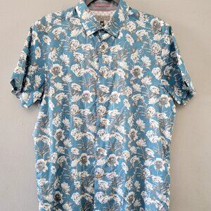 Ted Baker London  Men's Short-Sleeve Shirt floral print Size 4.